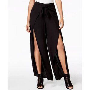 Material Girl Black Wrap-Front Palazzo Pants NWT XXS
